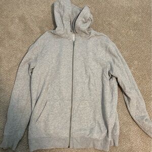 Target grey zip-up